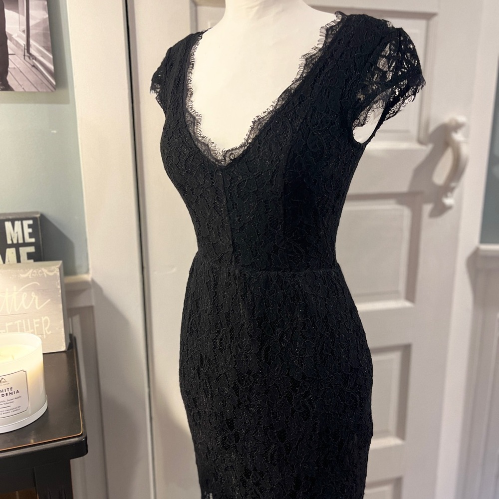 Elegant Black Lace Dress